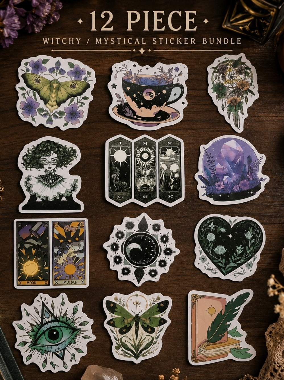 3 for $20 Pack Mystical Witchy Sticker Bundle New